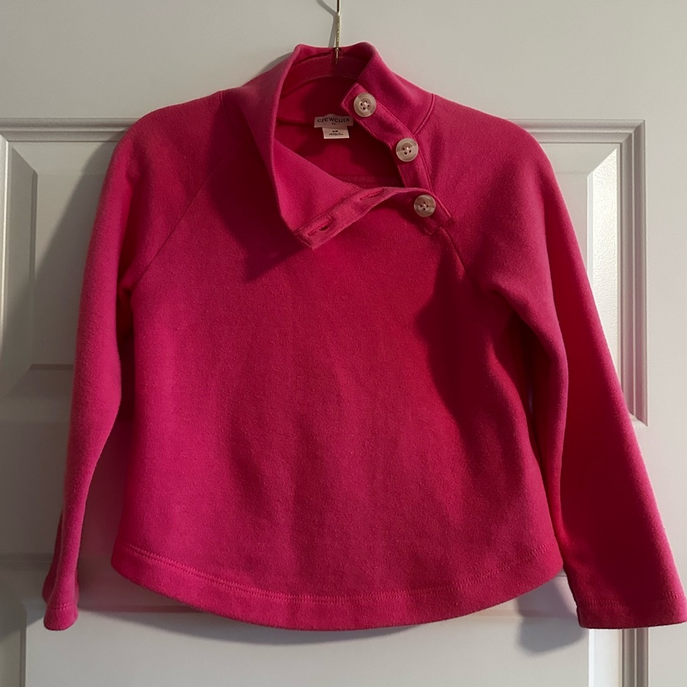 Crewcuts Vibrant Pink Collared Sweater